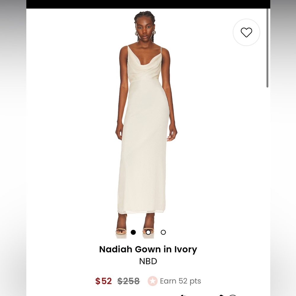 NBD Nadia Gown in Ivory Size Medium